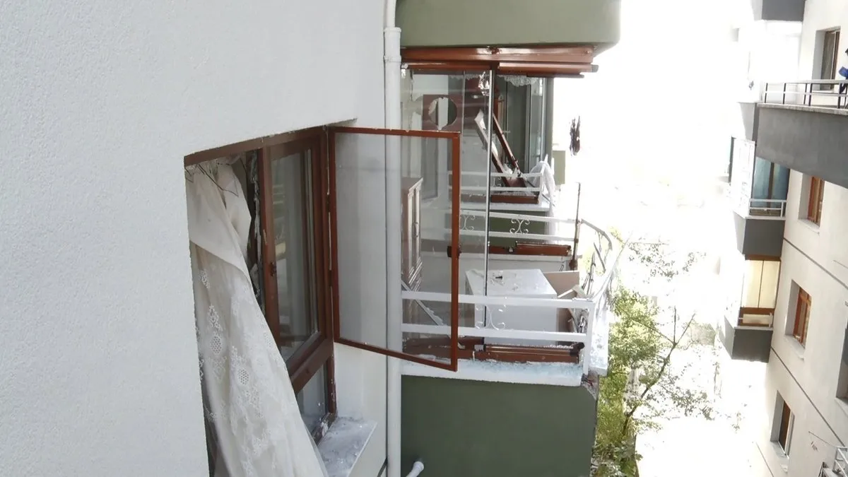 Ankara'da korkutan doğal gaz patlaması: 1 yaralı!