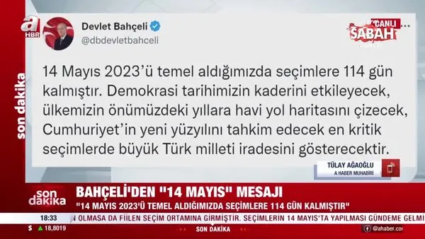 SON DAKİKA | MHP lideri Bahçeli'den '2023 seçimleri' mesajı: Beklenen tarihi işaret etti! | Video