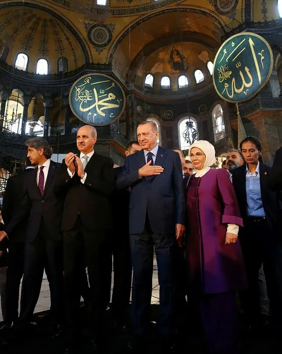 Cumhurbaşkanı Erdoğan'ın Yeditepe Bienali açılışından yansıyan kareleri