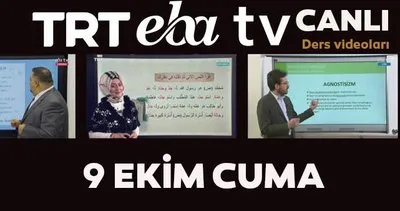 TRT EBA TV canlı izle! 9 Ekim 2020 Cuma ’Uzaktan Eğitim’ Ortaokul, İlkokul, Lise kanalları canlı yayın | Video