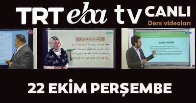 TRT EBA TV canlı izle! 22 Ekim 2020 Perşembe ’Uzaktan Eğitim’ Ortaokul, İlkokul, Lise kanalları canlı yayın | Video