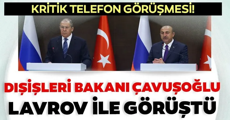 Son Dakika Haberi! Dışişleri Bakanı Çavuşoğlu Lavrov ile görüştü