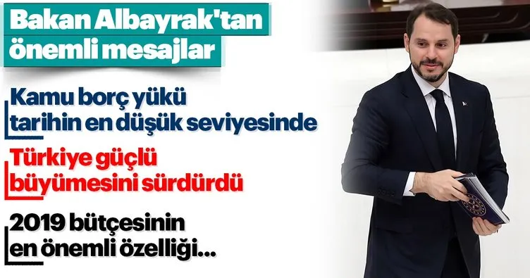 Bakan Berat Albayrak’tan TBMM’de önemli mesajlar!