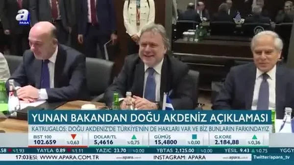 Yunan Bakan'dan Doğu Akdeniz açıklaması