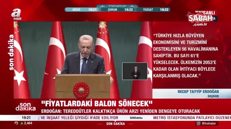 Başkan Erdoğan, 2053 Ulaştırma ve Ana Lojistik Planı'nın detaylarını aktardı | Video