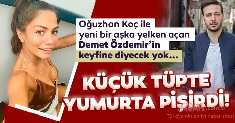 Güzel oyuncu Demet Özdemir’in keyfine diyecek yok! Demet Özdemir karavanda küçük tüpte yumurta pişirdiği anları paylaştı...