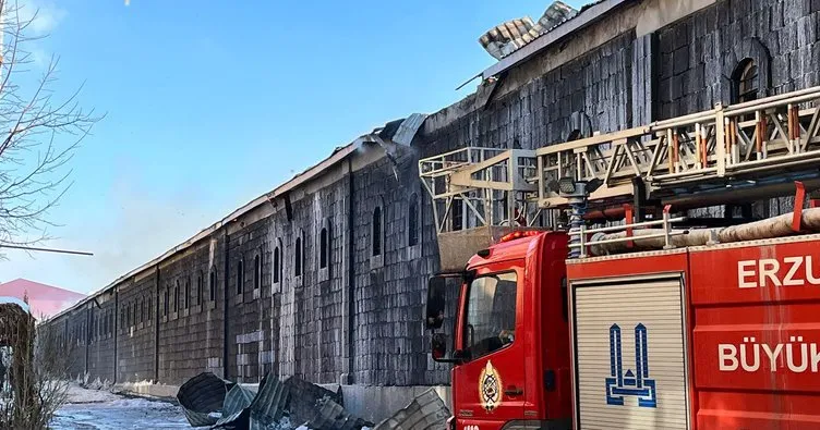 Erzurum’da 160 yıllık Taş Ambarlar’da yangın: Alevler kısa sürede kontrol altına alındı