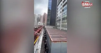 Son Dakika! Hong Kong’daki Dünya Ticaret Merkezi’nde büyük yangın çıktı | Video
