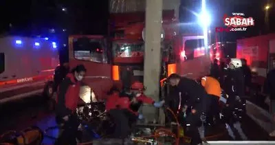 İstanbul Gaziosmanpaşa’daki zincirleme trafik kazası kamerada