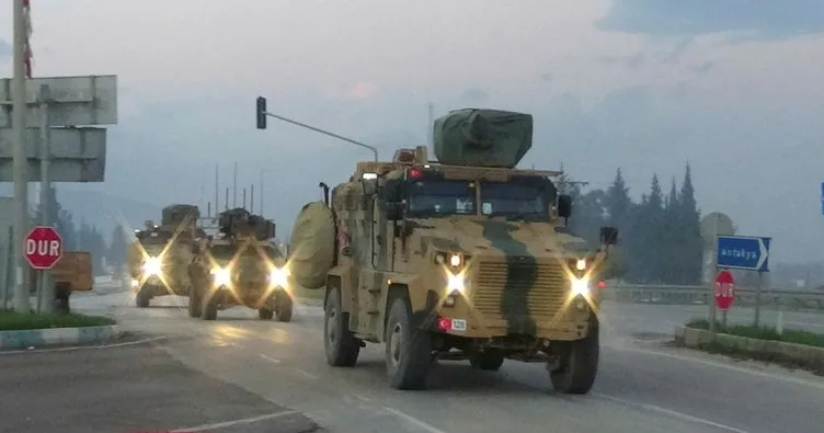 Hatay sınırına 30 askeri araç sevk edildi