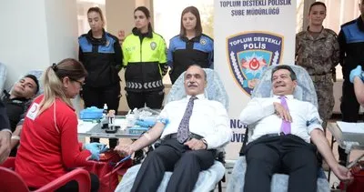 Adana Emniyet Müdürü Doğan İnci kan bağışladı #adana