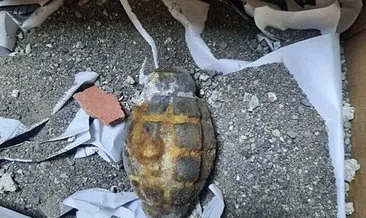 Ardahan’da bir inşaatta el bombası bulundu! Ekipler harekete geçti #ardahan