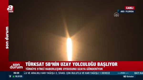 TÜRKSAT 5B uzaya fırlatıldı! Türkiye’nin veri iletişim kapasitesi 15 kat artacak.