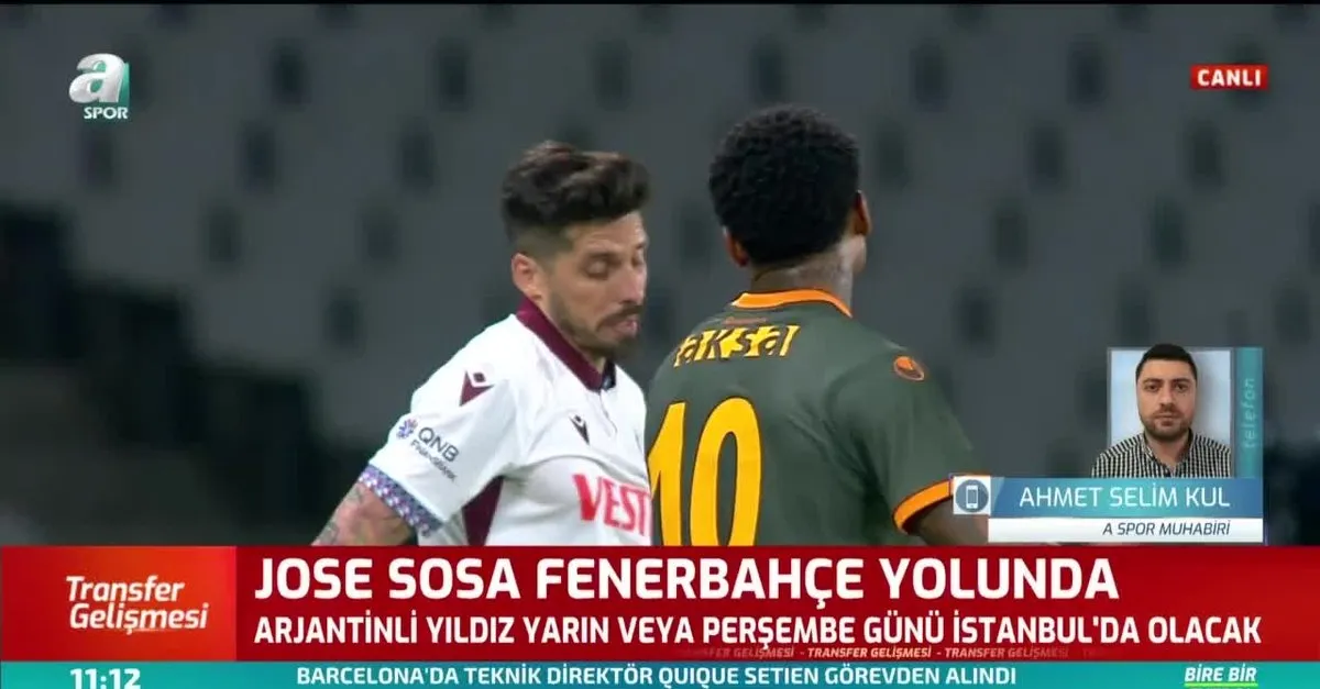 Transferde Son Dakika Jose Sosa Nin Gelis Tarihi Belli Oldu Fenerbahce Videosunu Izle Son Dakika Haberleri