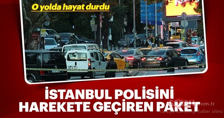 İstanbul polisini harekete geçiren paket!