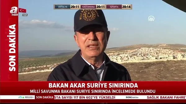 Bakan Akar, Suriye sınırında | Video