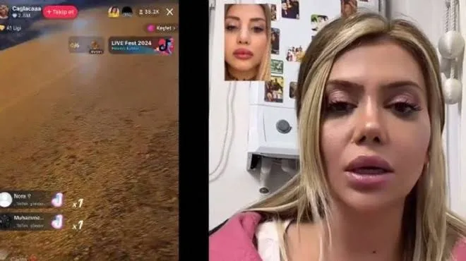 TikTok fenomeni kadınların erkek kavgası: Canlı yayında o halde görünce çıldırdı!