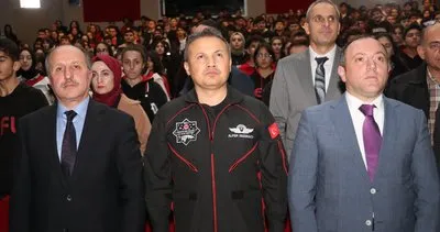 Türkiye’nin ilk astronotu Erzurum’da öğrencilerle buluştu #erzurum