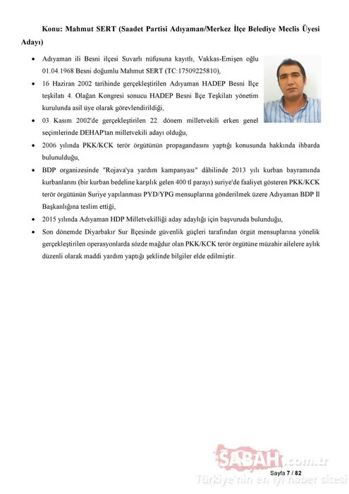 İşte Saadet Partisi'nin listelerindeki PKK'lı adaylar!