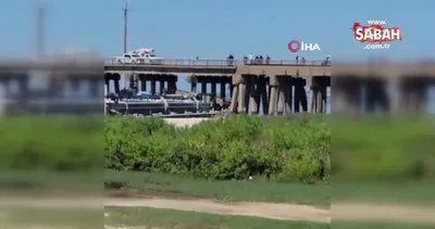 ABD’de mavna köprüye çarptı | Video