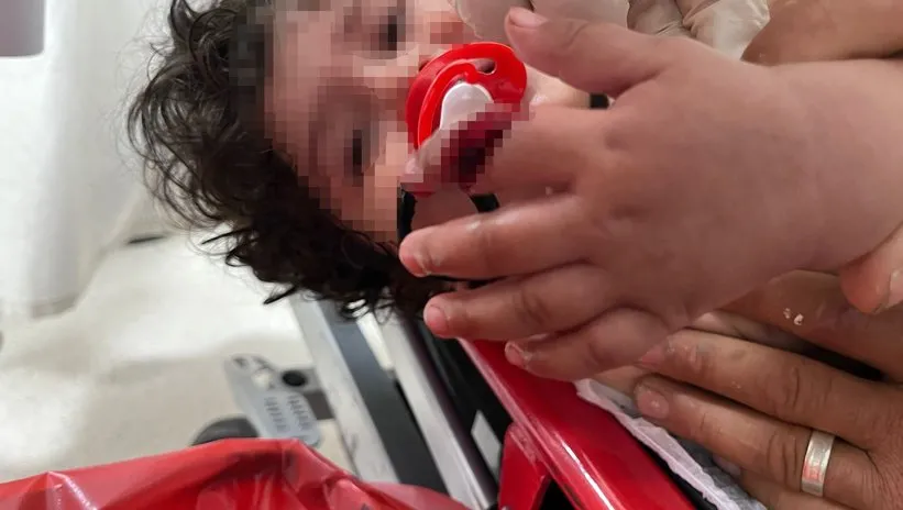 Vantilatör dehşeti 1 yaşındaki bebeği parmağından etti!