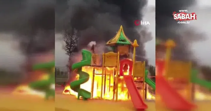 Çocuk parkının yakılmasıyla ilgili 9 PKK/KCK şüphelisi yakalandı | Video