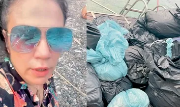 Plastik atık topladı