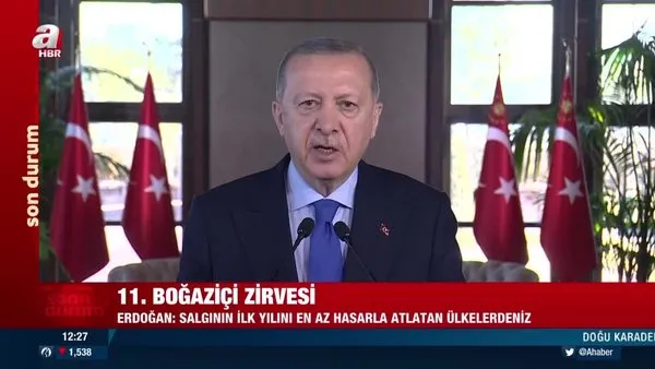 Başkan Erdoğan, 11. Boğaziçi Zirvesi'ne video mesaj gönderdi | Video