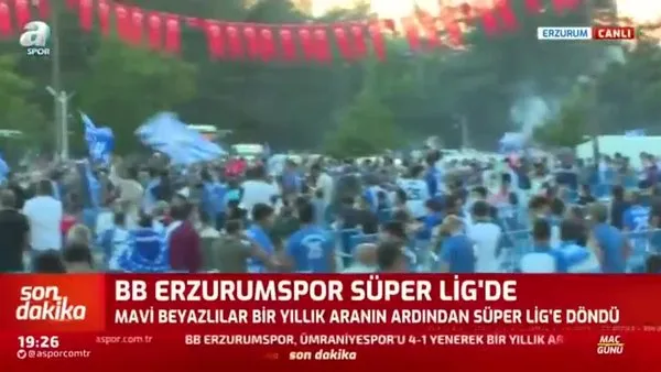 Erzurum'da Süper Lig coşkusu! İşte o görüntüler