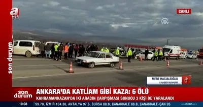 SON DAKİKA: Ankara’da katliam gibi kaza: 6 ölü! Olay yerinden ilk görüntüler... CANLI YAYIN