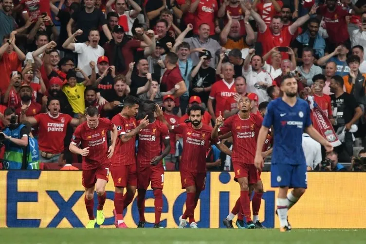 İşte Liverpool ve Chelsea arasında oynanan Süper Kupa finalinden kareler