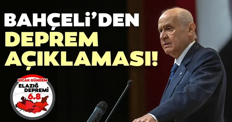 Bahçeli’den deprem açıklaması: Deprem bölgesine bir heyet görevlendirmiş bulunuyoruz