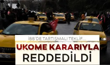 İstanbul’da 5 bin yeni sarı taksi plakası teklifinin görüşüleceği UKOME toplantısı başladı