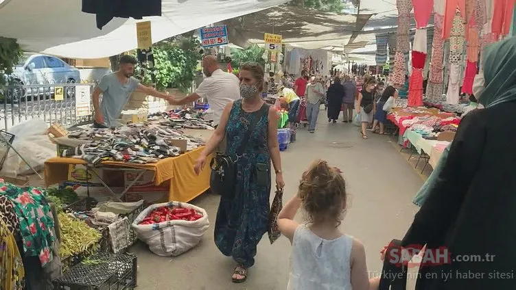 Kadıköy semt pazarlarında maske takma zorunluluğu ihlal ediliyor!