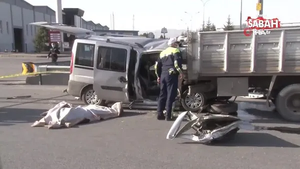 son dakika haberi kayseri de feci kaza otomobil demir yuklu kamyona boyle saplandi 2 kisi hayatini kaybetti video videosunu izle son dakika haberleri