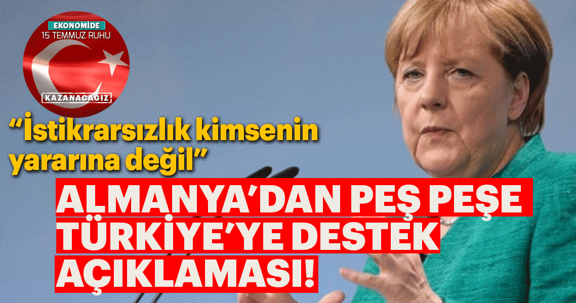 Merkel’den Türkiye açıklaması!