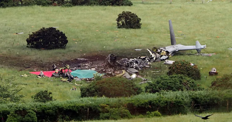 İngiltere’de askeri helikopter düşmüştü: Can kaybı belli oldu