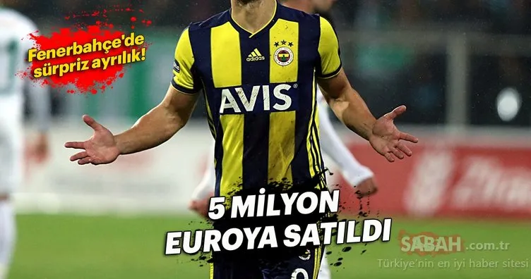 Fenerbahçe’de sürpriz ayrılık! 5 milyon euroya...