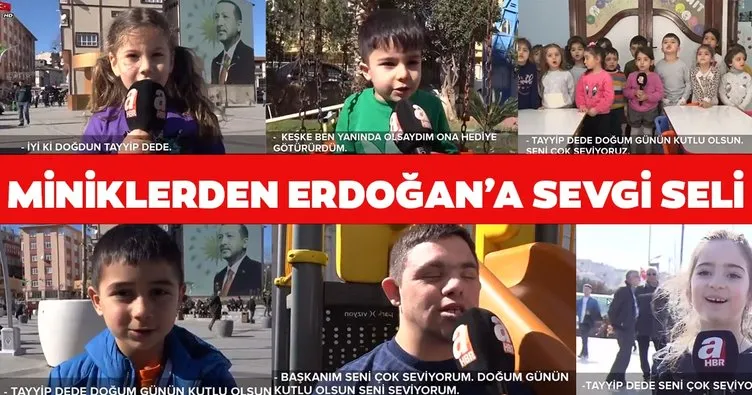 Miniklerden Başkan Erdoğan’a sevgi seli! 66. yaş gününde ’Tayyip Dede’lerine böyle seslendiler