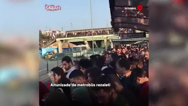 Altunizade'de metrobüs rezaleti! Vatandaş İmamoğlu'na isyan etti | Video