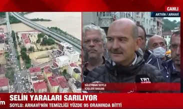 Son dakika: İçişleri Bakanı Süleyman Soylu: Arhavi’nin temizliği yüzde 95 oranında bitti