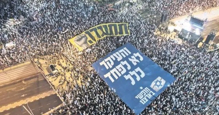 İsrail’de yüz binler yine sokaklarda