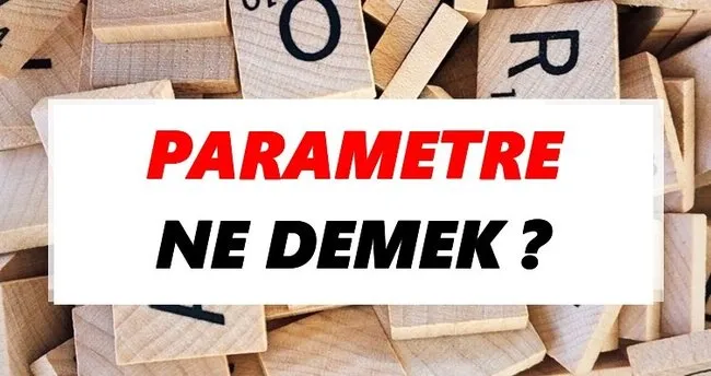 Parametre Ne Demek? TDK’ya Göre Parametre Sözlük Anlamı Nedir?