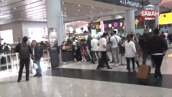 İstanbul Havalimanı'nda bayram tatili yoğunluğu | Video