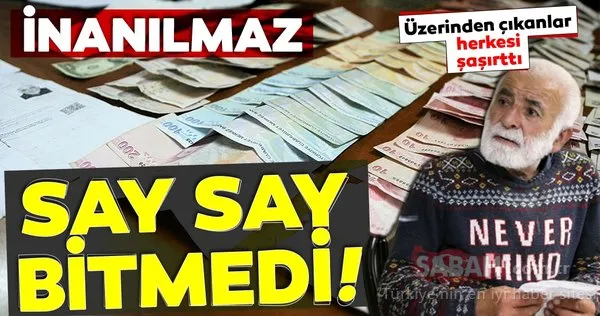 Zabıta ekipleri, dilencinin üzerinden çıkan parayı güçlükle sayabildi. Dilenci 'Ev borcum var' dedi