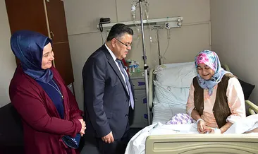 Başkan Yağcı’dan hastane ziyareti