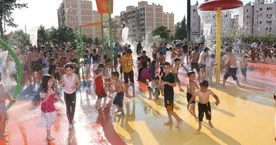 10 bin çocuk su oyun parklarında eğlendi #adana