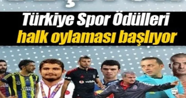 Türkiye Spor Ödülleri halk oylaması başladı