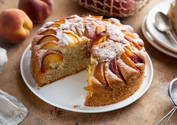 Şeftalili kek tarifi: Çayın yanına enfes lezzet...