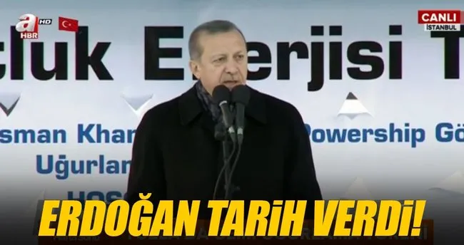 Cumhurbaşkanı Erdoğan 3. havalimanı için tarih verdi